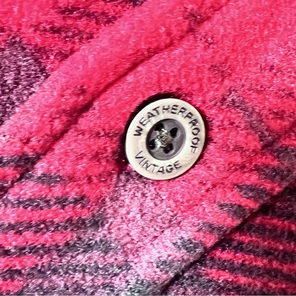 Weatherproof Red  Black Plaid Shirt Jacket Size XL NWT Sherpa lined Lumberjack - Picture 7 of 12